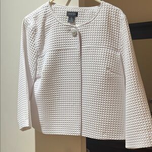 Sonoma Textured White Women's Blazer
